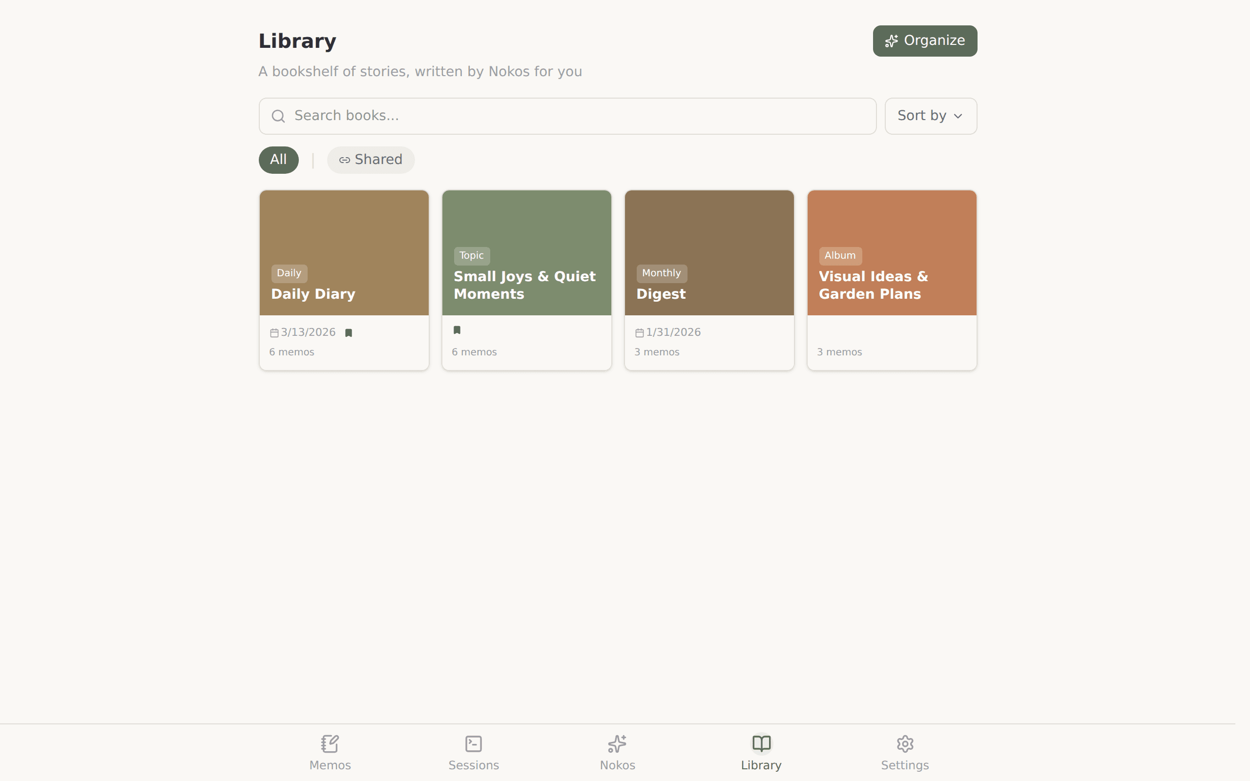 Your library fills with stories