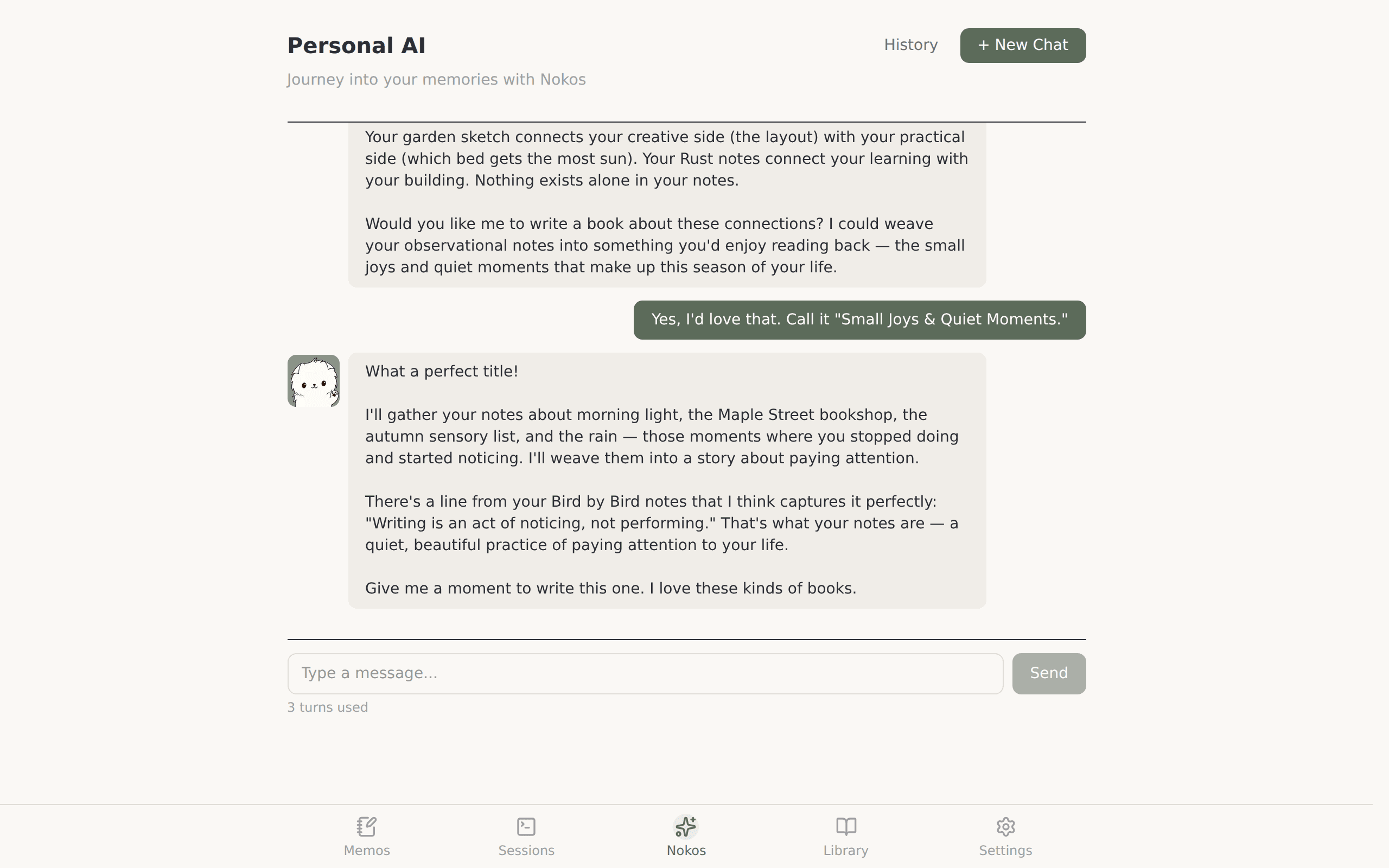 Chat with AI to create books